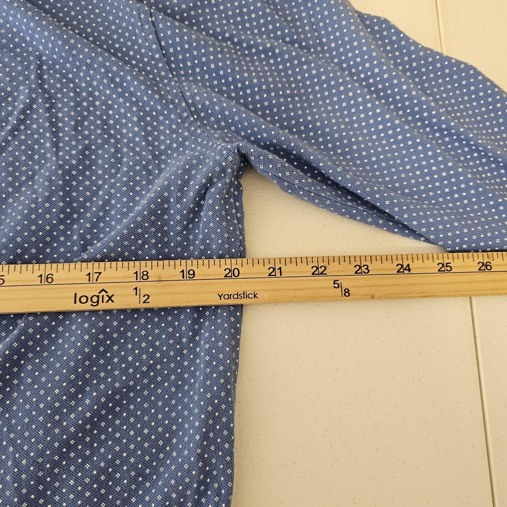 Ralph Lauren Shirt Mens Medium Featherweight Mesh Button Down Polka‎ Dot - Picture 6 of 11